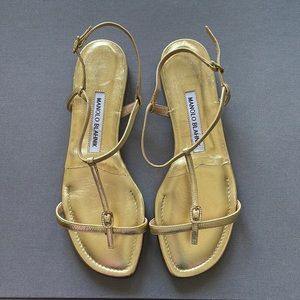 Gold sandals